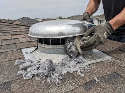 Cleaning Dryer Vent On Roof in Manhattan Beach