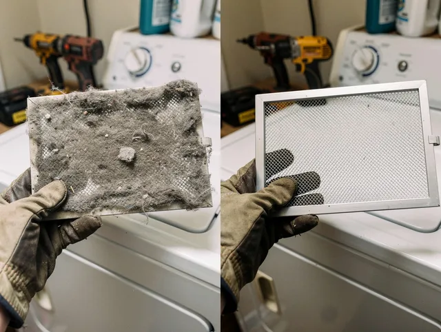 Professional lint trap cleaning by Manhattan Beach Dryer Vent Cleaning in Manhattan Beach