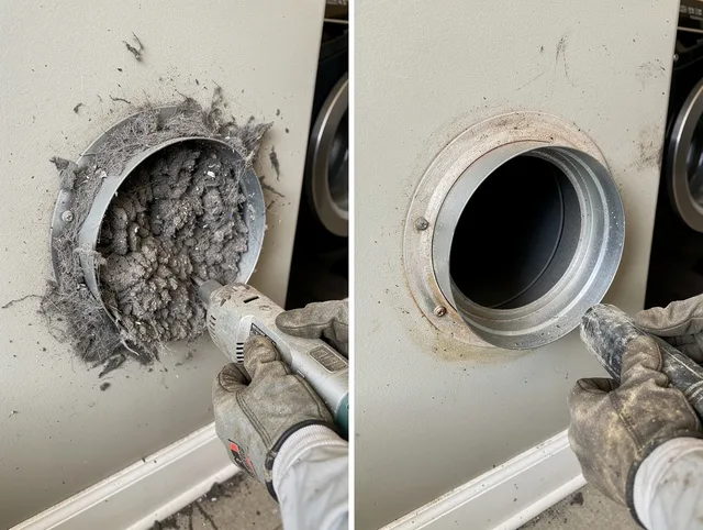 Professional clogged vent cleaning by Manhattan Beach Dryer Vent Cleaning in Manhattan Beach