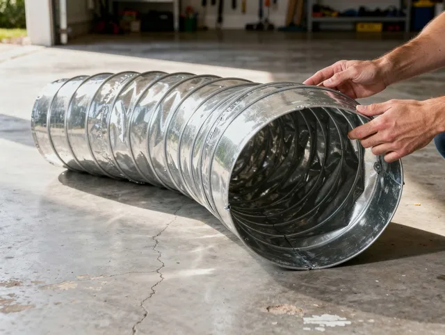 Manhattan Beach Dryer Vent Cleaning specialist using advanced equipment for thorough duct cleaning in Manhattan Beach