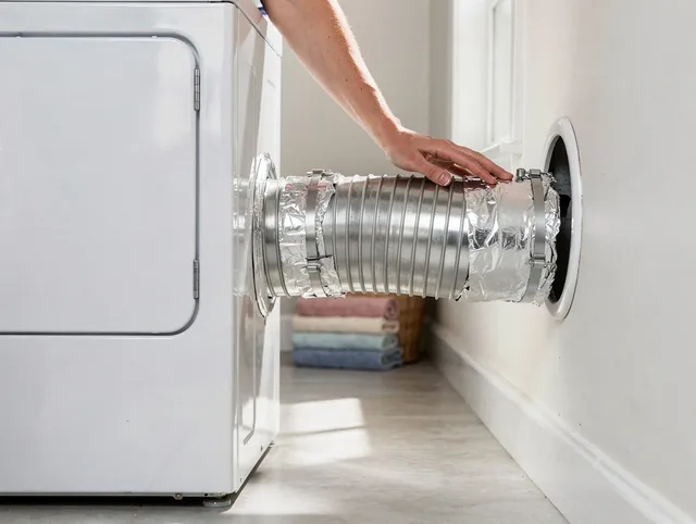 Professional dryer vent hose installation by Manhattan Beach Dryer Vent Cleaning in Manhattan Beach